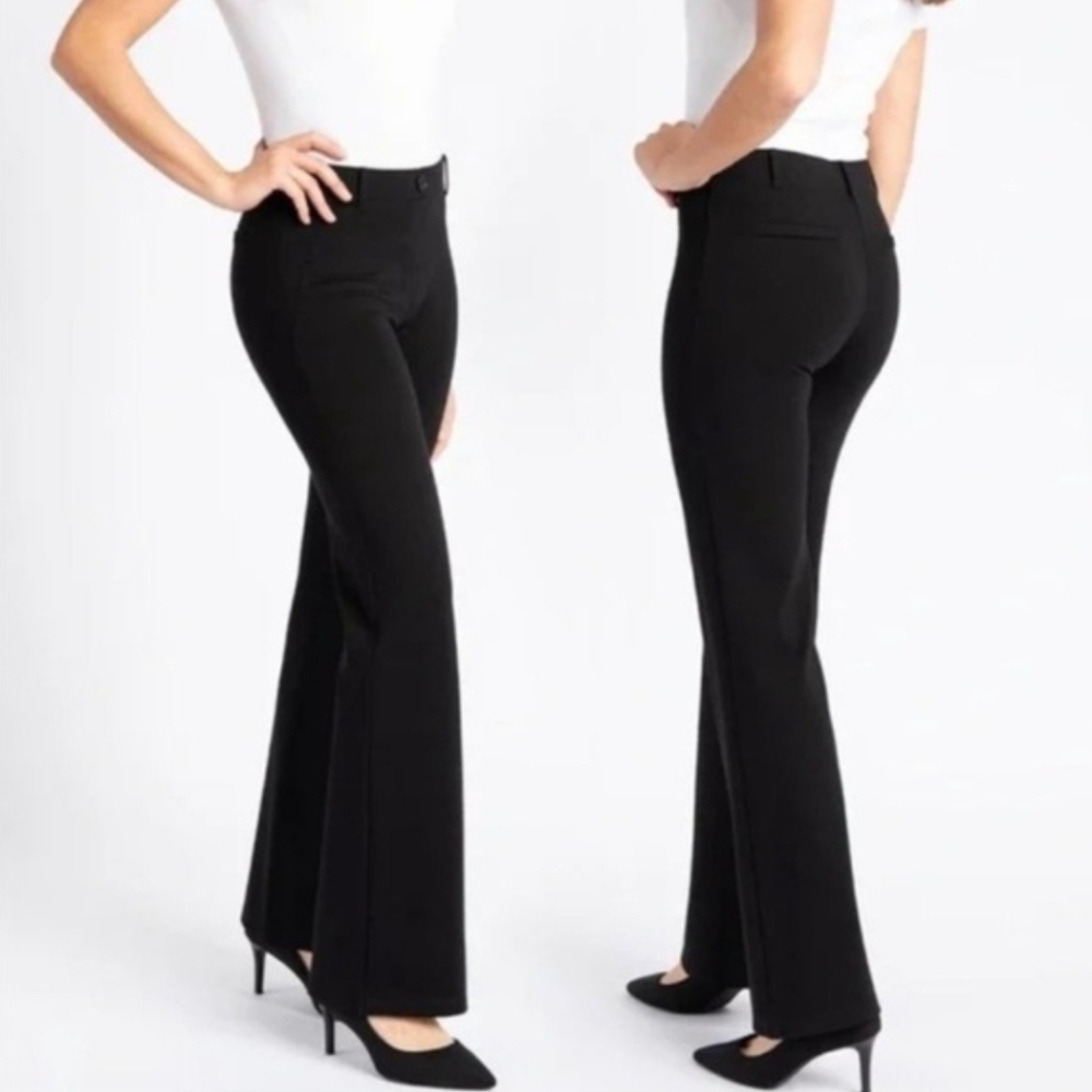 Betabrand Women's Dress Pant Yoga Pant - Bootcut, W0104-BK, Size M
